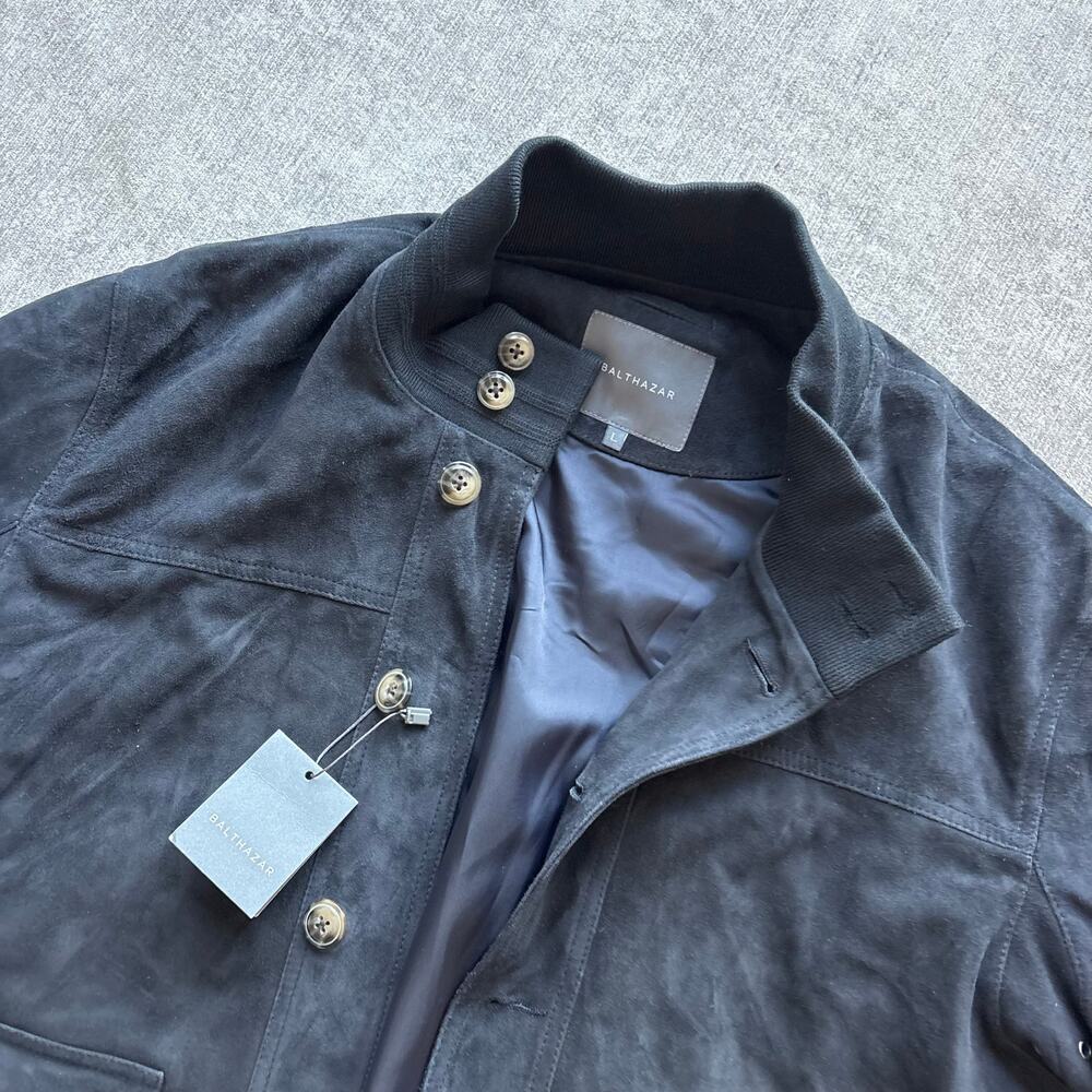 NWT $1,500 Baltzar Men’s Suede Jacket - Picture 2 of 10